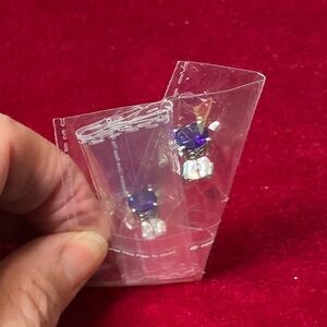 3 Prs. Genuine Gemstone Earrings. 1 ea/:Sky Blue Topaz, White Topaz & Amethyst